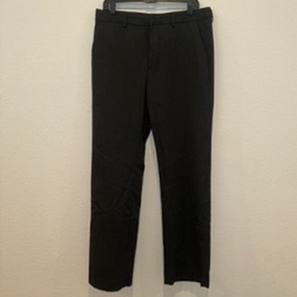 Express Producer Straight Leg Dress Pants (Men’s 32x32, Black Pinstripe Wool) - Picture 1 of 3